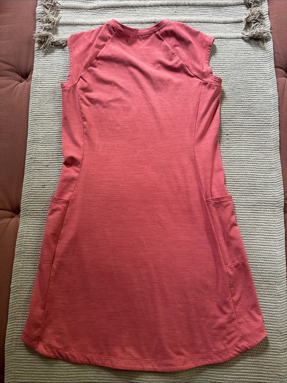 Toad&Co Tomboy tech dress cap sleeve coral salmon athletic women’s S NEW snags - Picture 2 of 12